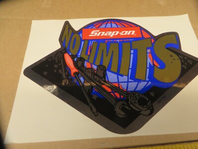 SNAP ON TOOL ADVERTISING DECAL vintage # SSX1980 '' NO LIMITS '' 