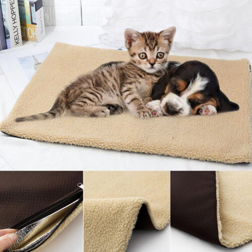 Self Heating Blanket for Cats Dogs Warming Mat Pet Cat Blanket Dog Bed New - Picture 1 of 5
