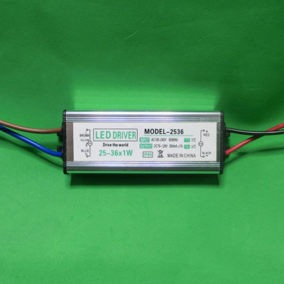 Waterproof AC LED Driver 25~36x1W Power Supply Light Lamp Bulb 25W 30W 36W DIY