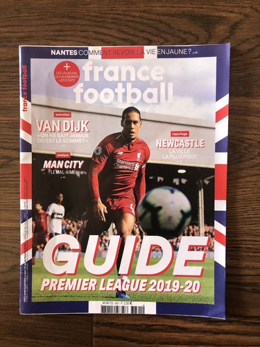 Virgil Van Dijk Liverpool France Football Weekly Magazine Cover August 13, 2019 - Picture 1 of 3