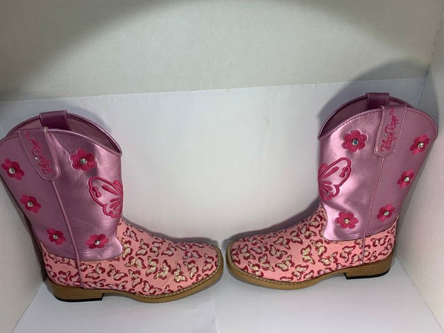 pink sparkly cowgirl boots
