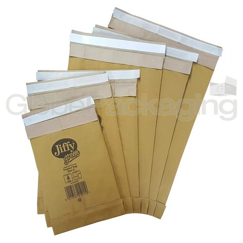 50 x PB00 JIFFY GREEN HEAVY DUTY ECO-FRIENDLY PADDED BAGS 105x229mm ENVELOPES - Picture 3 of 6
