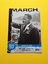 2015 MLK Leads March On Washington Topps #5A Baseball/History Insert