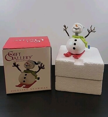 Fitz & Floyd 2004 Jiggling Snowman Figurine Gift Gallery 