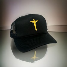 Black Jesus Hat On The Cross - Snap Back Hat Hat - Custom By Yves Versac Ins