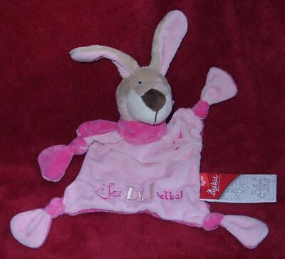 Sigikid Schmusetuch Hase rosa ''Sei du selbst'' NEU + Etikett