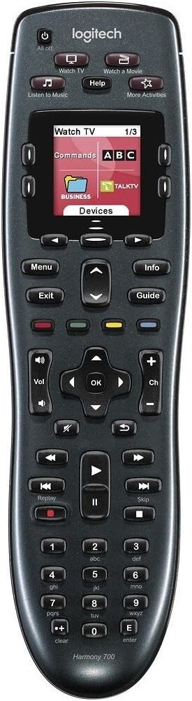 Logitech Harmony 700 Rechargeable Remote with Color Screen
