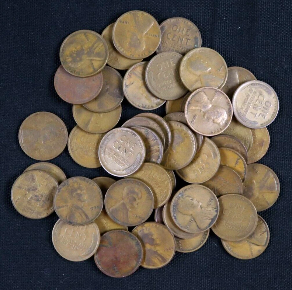 Lot of 197 - Lincoln Wheat Cents (1920 + 1924 + 1928 + 1937)-Nicely Circ 4 Rolls - Image 4 of 4