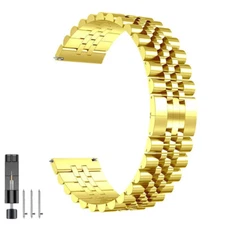 20mm 22mm Stainless Steel Metal Watch Band Strap Universal Bracelet Wristband