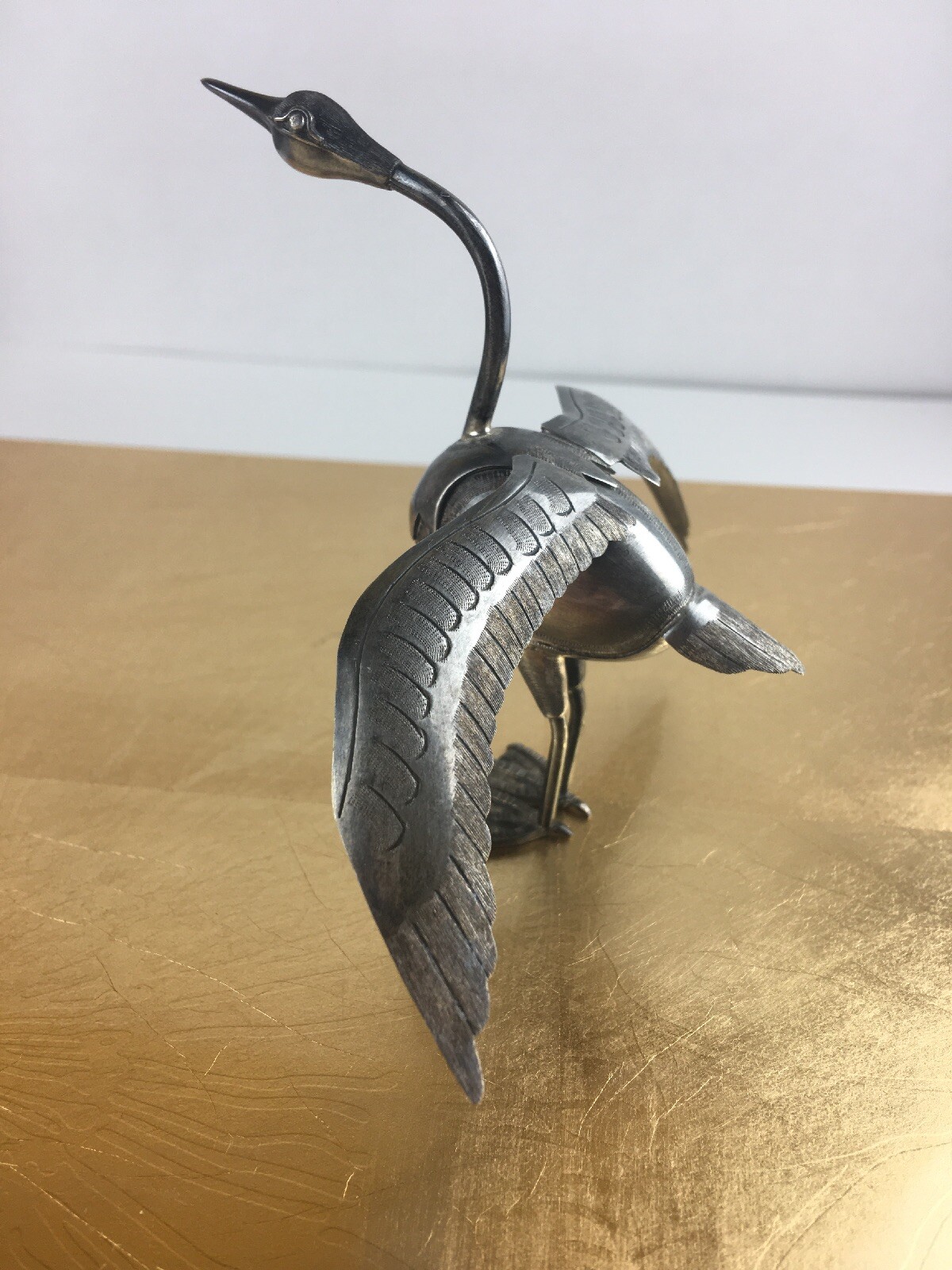 Sterling Silver Bird Figurine Statue 925 eBay
