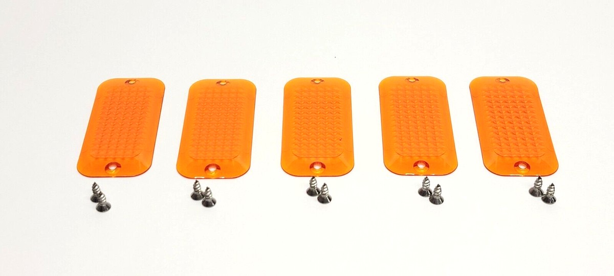 5) Flat Replacement Lund Lunar Truck Sun Visor Light Lens Lenses