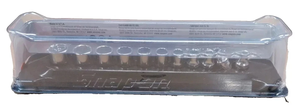 SNAP ON TOOLS 111TMMDY 11 Pc Metric 1/4 dr 12Pt Socket Set 5,5.5,6-14 sealed + - Image 3 of 4