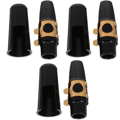 3 Sets Saxophone Head Alto Mouthpiece Pad Kit Musical Instrument Accessory - Picture 10 of 12