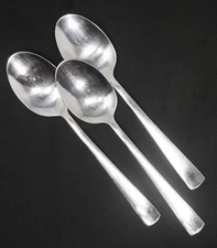 Oneida Zinc Stainless Teaspoon set of 3. 6 1/4" Long