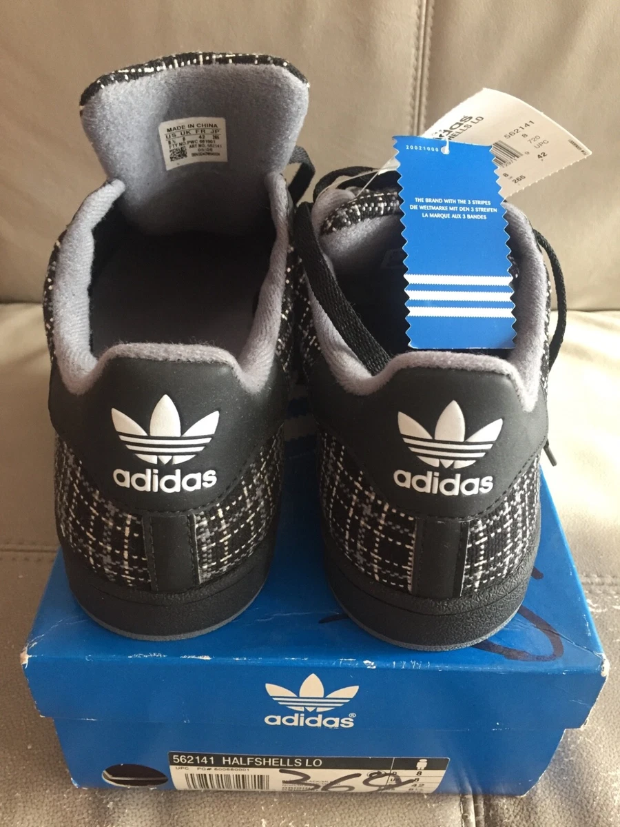 adidas half black half white shoes