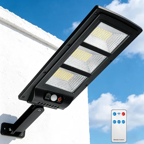 20000LM Commercial Solar Street Lights Outdoor Dusk to Dawn Flood Road Area Lamp