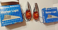 2 Nos Vintage Napa 2-18 Cab Roof Marker Amber Truck Light 77-101 Pc 71 102-18113