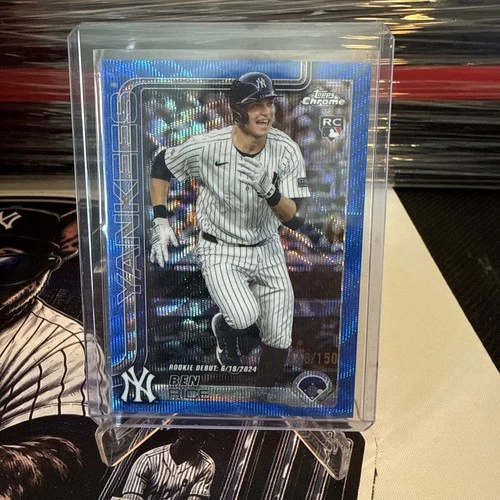 2025 Topps Chrome Update #USC138 Ben Rice Debut RC Blue Wave Refractor /150