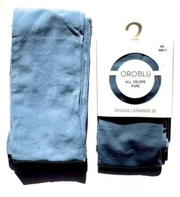 Set Of 2 Oroblu All Colors Pure Opaque Leggings 50 Den Size S/M Color Ocean 12 - Bild 1 von 4