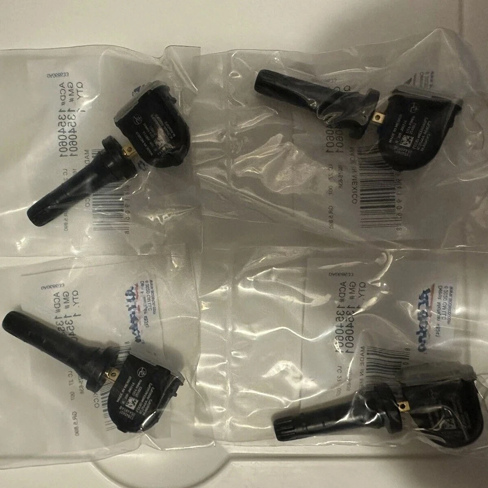 4X GENUINE TPMS TIRE PRESSURE SENSOR OEM 13598771 For BUICK CADILLAC CHEVROLET - Image 2 of 4