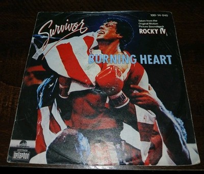 Survivor - Burning Heart from Rocky IV -Vinyl Record 12'' - 45 RPM