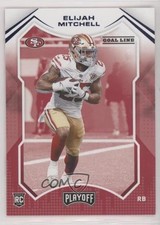 2021 Panini Playoff Rookies Goal Line Elijah Mitchell #292 0t22