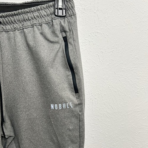 NOBULL Sweat Pants Joggers Men’s Size L Gray Zip Pockets Casual Active Stretch - Picture 4 of 11