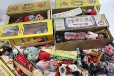 Pelham Puppets Vintage Marionette Assorted Inc Boxed Loose Pinocchio Job Lot