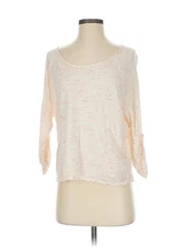 Elodie Women Ivory 3/4 Sleeve T-Shirt XS