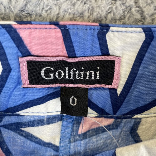 Gonna golf donna Golftini geometrica floreale taglia 0 nuova con etichetta brillante preppy - Foto 8 di 9