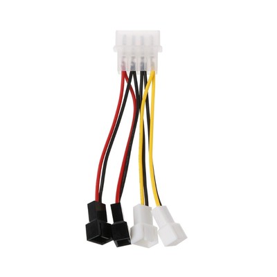 4 Pin IDE Molex Male to 3 Pin Power Adapter Cable Data Cable for Molex to 3Pin