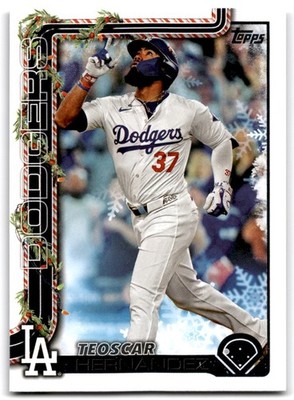2025 Topps Holiday Teoscar Hernandez Los Angeles Dodgers #H164 | eBay