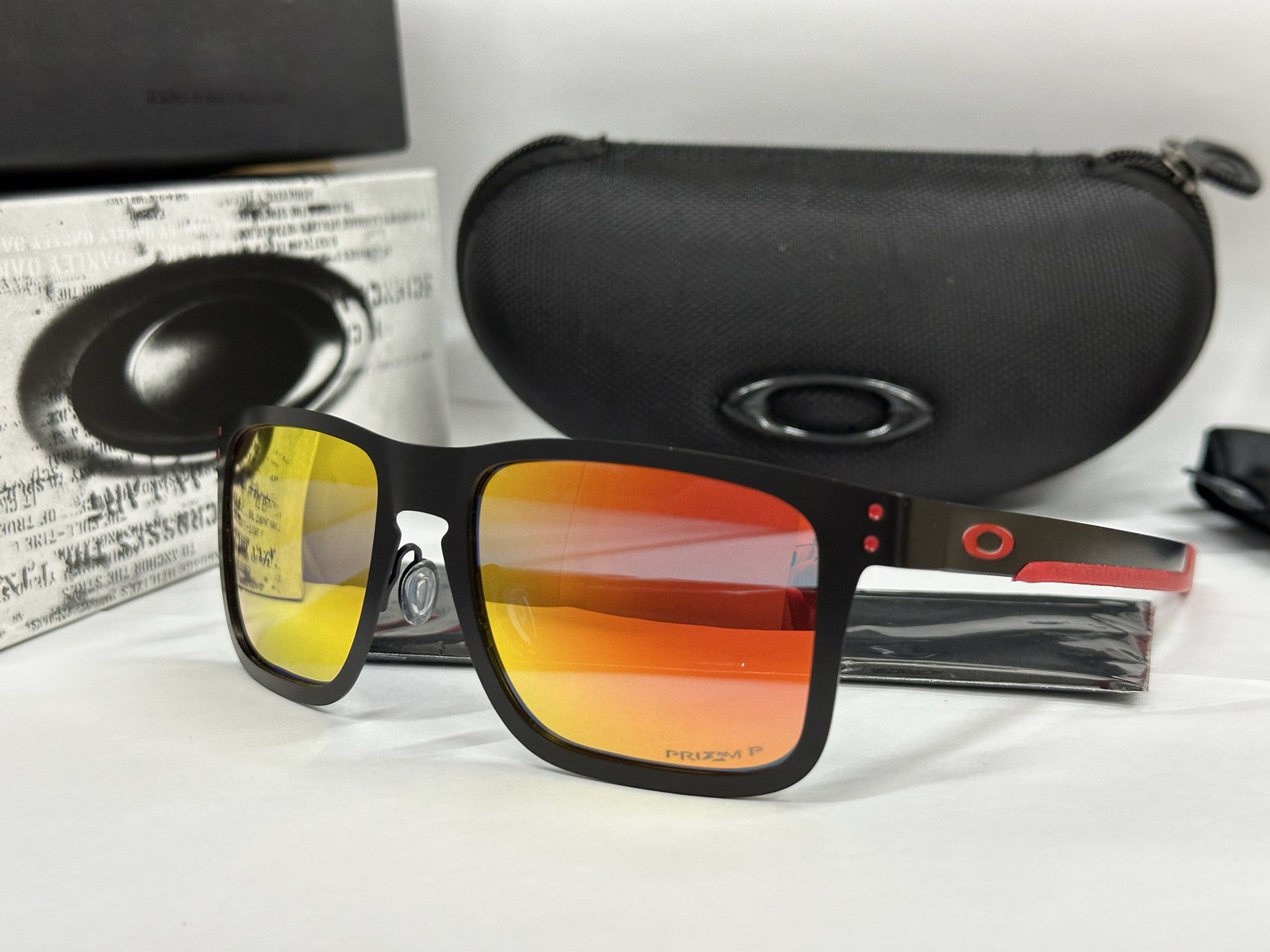 Oakley Holbrook Metal MotoGP Sunglasses OO4123 Matte Black/P