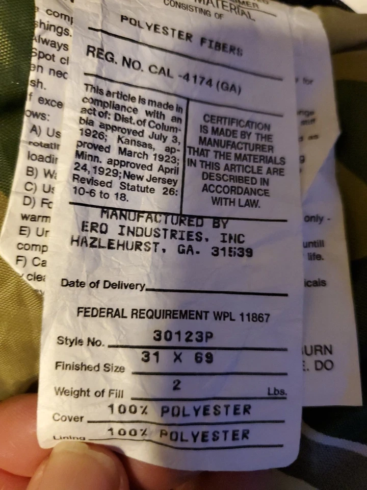 复古 1984 孩之宝 GI Joe 睡袋 儿童 青少年迷彩 军队 — 第 2/4 张图片