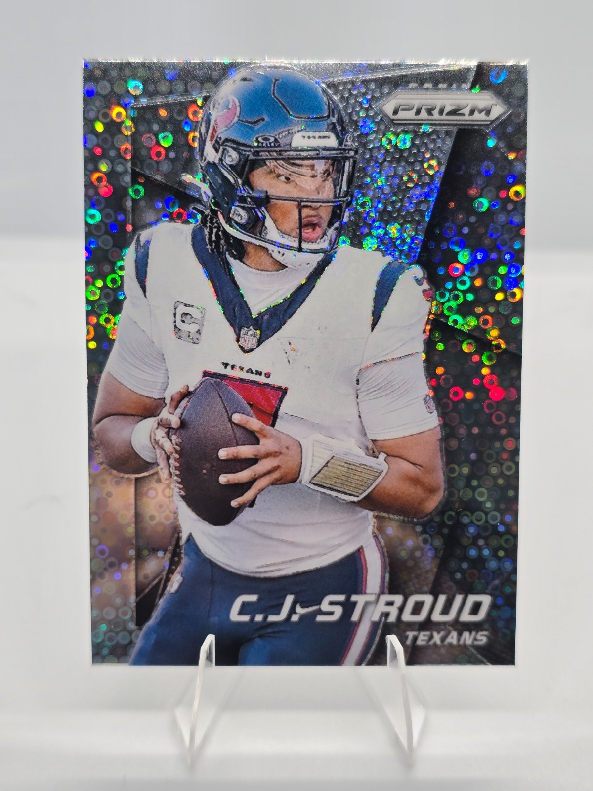 2024 Panini Prizm #5 C.J. Stroud Flashback No Huddle Prizm