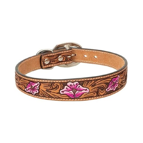 Pink Floral Collar, 3/4" x 13"