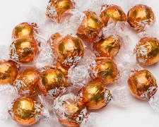 Orange Lindt Truffle (22.5 Pound ) box bulk orange flavor