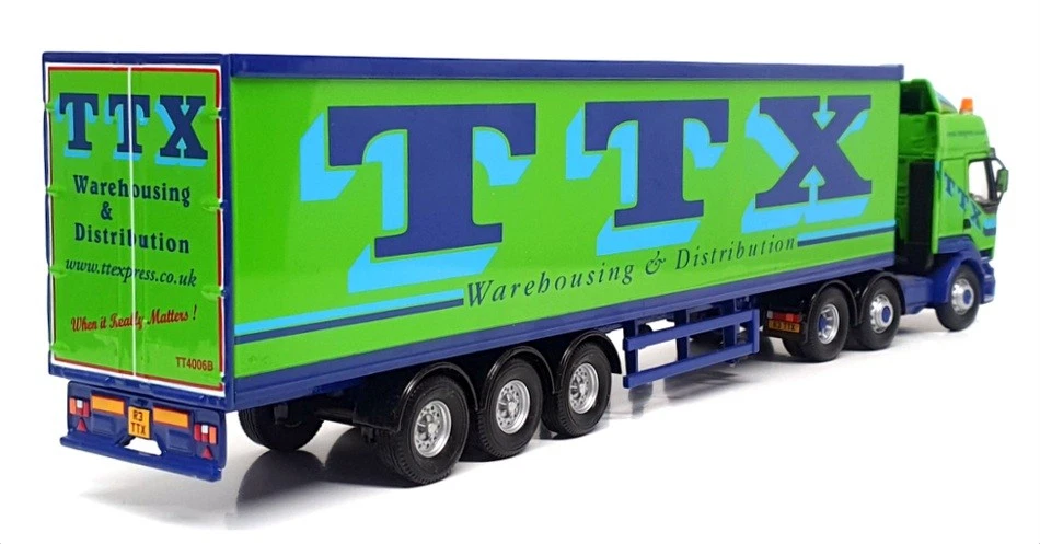 Corgi 1/50 Scale CC12112 -  Renault Premium Box Trailer (TTX) Green/Blue - Image 2 of 4