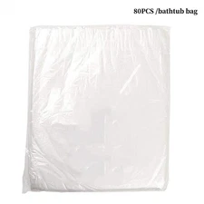 80 Pcs Universal Foot Pedicure Spa Disposable Foot Tub Liners Bath Basin Bags
