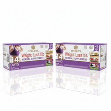 (2-PACK BUNDLE) Hyleys 14 Day Weight Loss Tea 42 CT Herbal Supp. (84 TEA BAGS)