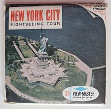 New York City Sight-Seeing Tour View Master 3 Reel Set Packet  Book A654 B