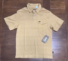 Howler Brothers Shirt Mens Small Honey Ranchero Western Polo Pearl Snap NWT