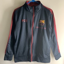 Unisex FC Barcelona Tacksuit Top Training Jacket Size S/P Full Zip FCB Soccer