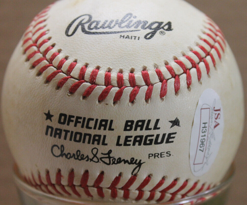 "JOCKO CONLON" HALL OF FAME SIGNED BASEBALL (JSA) - Picture 2 of 4