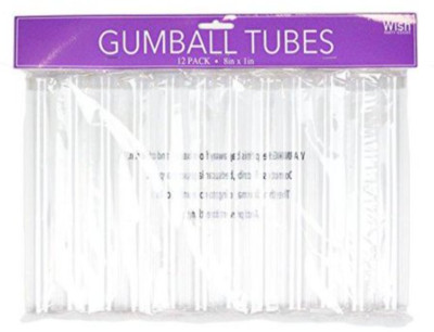 Wish Party Goods Gumball tubes 8''x1'' Party Favors 12 Count