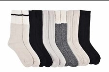 Lucky Brand Women's Super Soft Boot Socks, 6 Pair, Fits Shoe Sizes 5-10