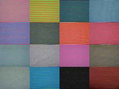 Jersey Streifen 17 Farben Baumwolljersey Meterware gestreift Ringel Ringeljersey