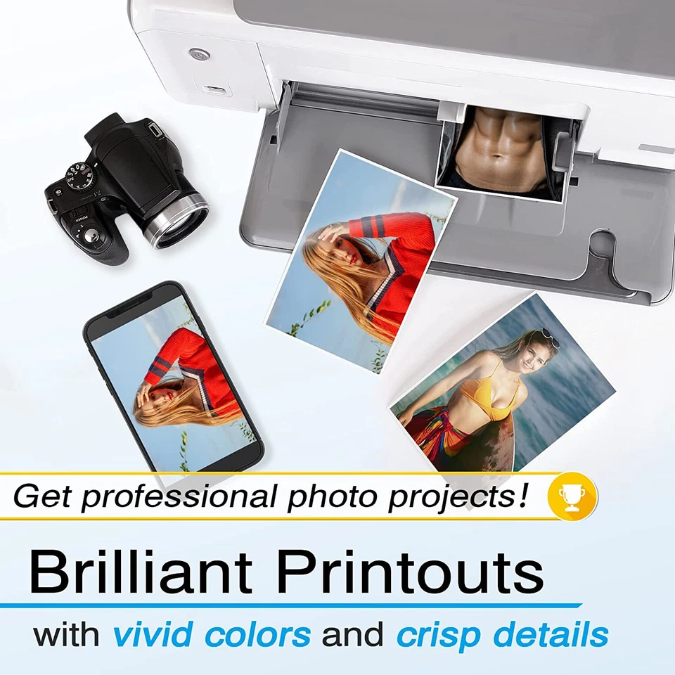 Koala Ultra Premium Satin Photo Paper 8x10 72lb Inkjet Printer Epson Canon 50PK - Image 3 of 4