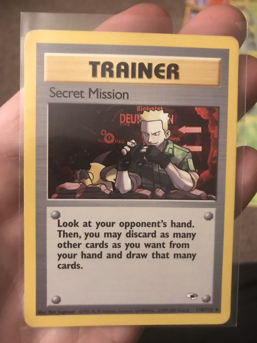 pokemon trading card game secret missions Secret Mission (118/132) - Gym Heroes 1st Edition
