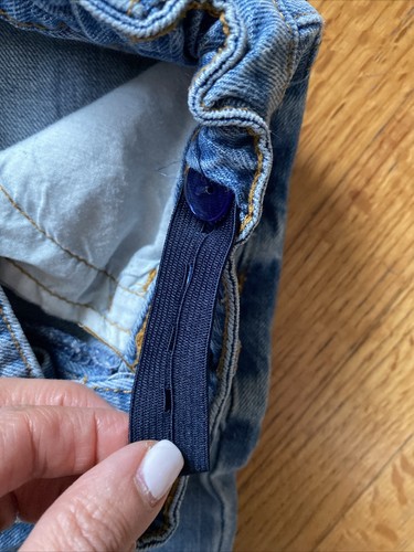 Forever 21 Girl’s Jeans Pants Adjustable Waist Distressed Denim Size 9 Kids - Picture 5 of 7